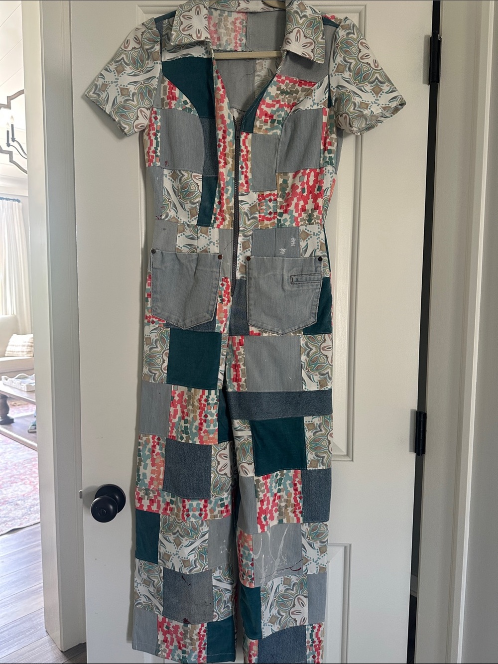 Patchwork Jumpsuit - Picture 16 of 16